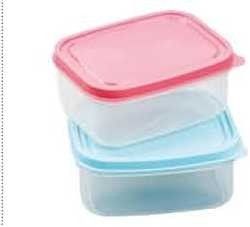 Ruimtebesparende kleine plastic voedselopslagcontainers voor koelkast en magnetron