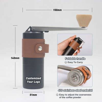 Gemakkelijke en Europese design stijl Outdoor Draagbare vouwbare handmatige koffiemolen sets