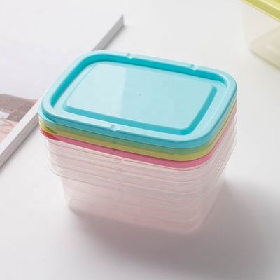 Ruimtebesparende kleine plastic voedselopslagcontainers voor koelkast en magnetron