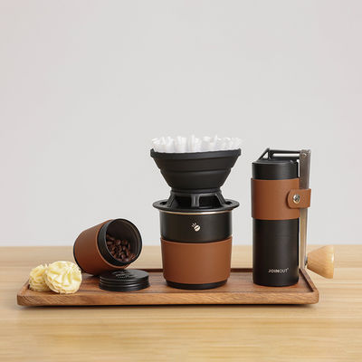 Gemakkelijke en Europese design stijl Outdoor Draagbare vouwbare handmatige koffiemolen sets