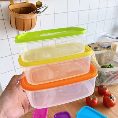 Voedselopslagoplossing Rechthoekige transparante BPA-vrije plastic koelkastorganisator