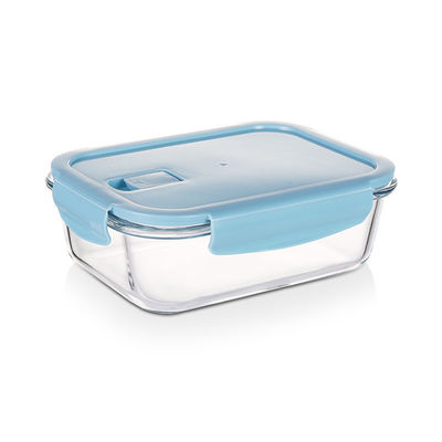 Grote luchtdichte glazen maaltijdvoorbereidingscontainers Microwave Safe Glass Lunch Box met deksel