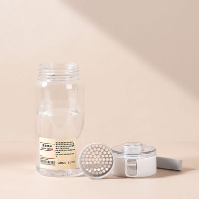 Toepasselijk voor volwassenen Transparante plastic waterfles met aangepast materiaal