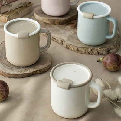 Koffiemokken kantoor tafeltop theebeker verjaardagscadeau 420ml met deksel warmtebehoud