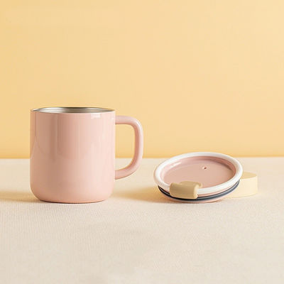 Koffiemokken kantoor tafeltop theebeker verjaardagscadeau 420ml met deksel warmtebehoud