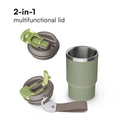 Roestvrij staal 16oz Tumbler met vacuüm geïsoleerde koffiebeker BPA-vrij deksel Op maat