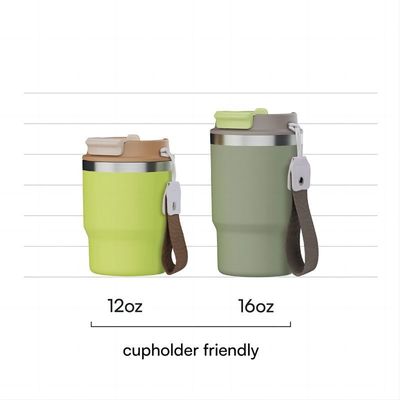 Roestvrij staal 16oz Tumbler met vacuüm geïsoleerde koffiebeker BPA-vrij deksel Op maat