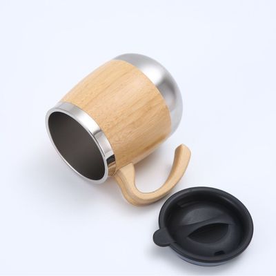 450 ml bamboe roestvrijstalen beker CLASSIC design stijl en handgreep accessoires voor uw