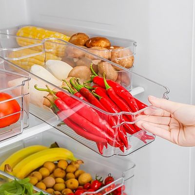 Voedselopslag Pakket Vierkante plastic keukencontainer voor koelkast laden organisator