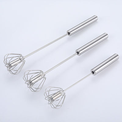 Gepersonaliseerde kleur Hand Push Mixer Creme Whipper Roterende semi-automatische roestvrijstalen ei-beater