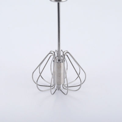 Gepersonaliseerde kleur Hand Push Mixer Creme Whipper Roterende semi-automatische roestvrijstalen ei-beater