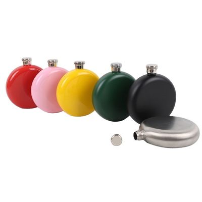 5oz ronde roestvrijstalen heupfles geschenken geperfectioneerd met ronde vorm