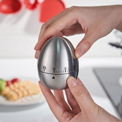 Gestookte keuken kooktimers met 60 minuten ei timer en mechanisch draaiend alarm
