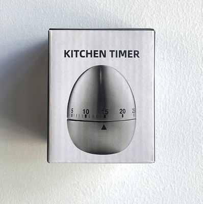 Gestookte keuken kooktimers met 60 minuten ei timer en mechanisch draaiend alarm