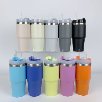 Thermische isolatie 14oz kinderbeker met stro BPA gratis dubbele wand roestvrij staal tumbler