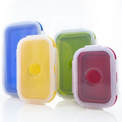Hoog op maat gemaakte, veilige, microgolfbare, milieuvriendelijke school, siliconen lunch-bento doos