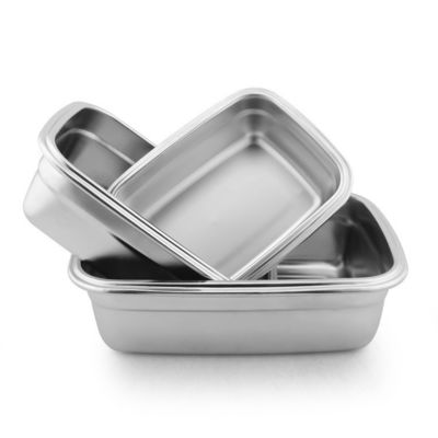 Niet-giftig 304 roestvrij staal lunchdoos bestand tegen voedselzuren geurloos en smaakloos