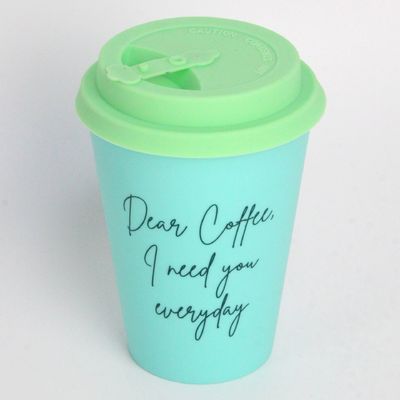12 oz 350 ml PP siliconen cover bamboe vezel herbruikbare koffiebeker met deksel Een ideaal cadeau item