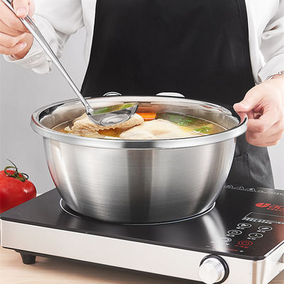 Gepersonaliseerd logo Versatile keukenzeepje 304 roestvrij staal Microporeuze Colander Rijst wasbak Set 550g