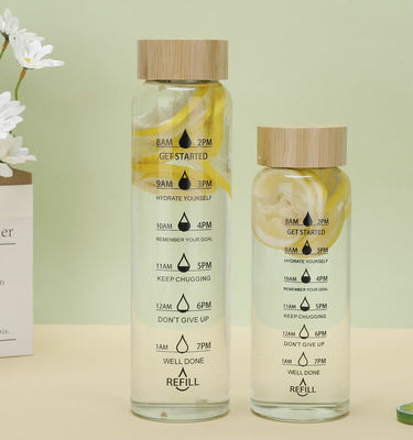 TOUR Outdoor Activity Glass Tumbler Cups met 700 ml / 1000 ml capaciteit en tijdschaal