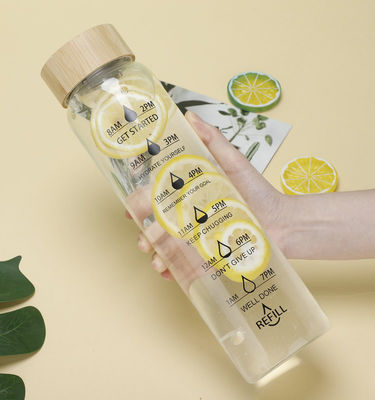 TOUR Outdoor Activity Glass Tumbler Cups met 700 ml / 1000 ml capaciteit en tijdschaal