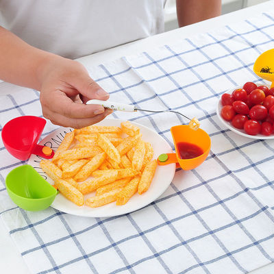 10g Azijn Tomaten Dip Clips Kruiden Schotel Plastic Dip Clip Bowl Voor Plaathouder