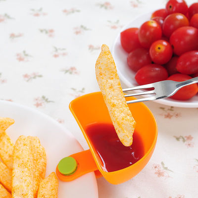 10g Azijn Tomaten Dip Clips Kruiden Schotel Plastic Dip Clip Bowl Voor Plaathouder