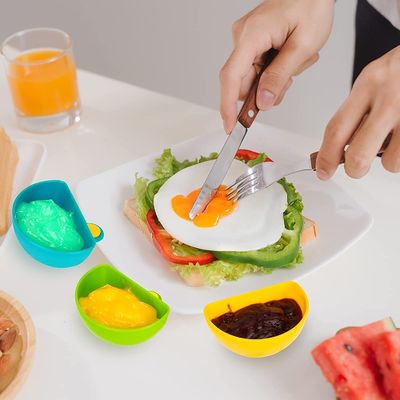 10g Azijn Tomaten Dip Clips Kruiden Schotel Plastic Dip Clip Bowl Voor Plaathouder