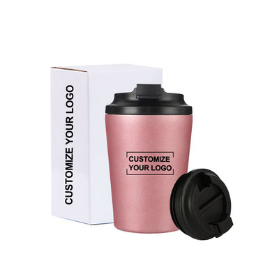 12oz Reise herbruikbare koffiebeker mok geïsoleerd thermisch roestvrij staal tumbler hoger