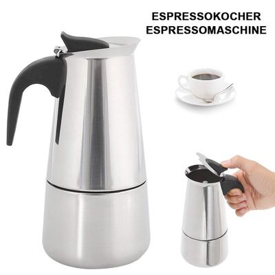 Koffie-Tee gereedschappen 6 kopjes roestvrij staal Moka Pot Espresso koffiezetapparaat van Bialetti