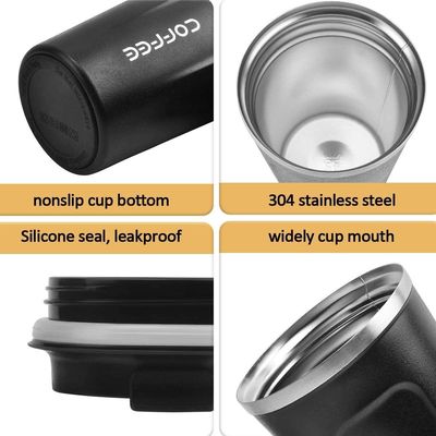 Roestvrij staal reisbeker 510 ml geïsoleerde koffievergieten stofzuiger voor cadeautjes