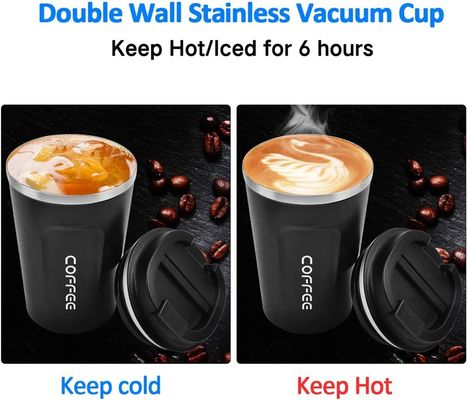 Roestvrij staal reisbeker 510 ml geïsoleerde koffievergieten stofzuiger voor cadeautjes