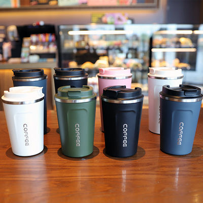 Roestvrij staal reisbeker 510 ml geïsoleerde koffievergieten stofzuiger voor cadeautjes