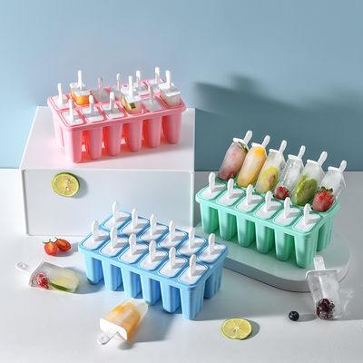 Makkelijk aan te passen logo Silicone Popsicle Vormen voor het maken van ijsblokjes herbruikbaar en duurzaam
