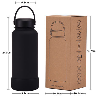 Klassiek ontwerp 32oz breed mond dubbele wand roestvrij staal waterfles voor milieuvriendelijk
