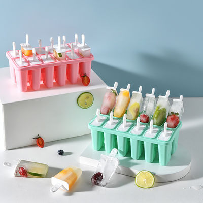 Makkelijk aan te passen logo Silicone Popsicle Vormen voor het maken van ijsblokjes herbruikbaar en duurzaam