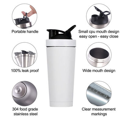 739 ml / 500 ml capaciteit Persoonlijke kleur roestvrijstalen eiwitshaker fles voor fitness