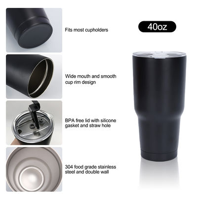 Custom roestvrij staal 30 oz koffie auto kopje met stro Duurzame en stijlvolle keuze