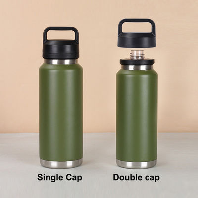 Roestvrij staal 26oz waterfles grote capaciteit 36oz dubbele wand draagbare 18oz flessen