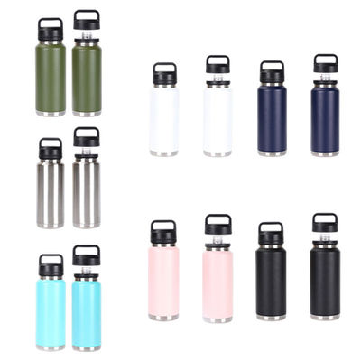 Roestvrij staal 26oz waterfles grote capaciteit 36oz dubbele wand draagbare 18oz flessen