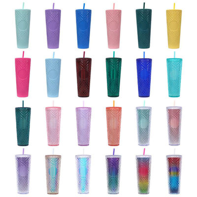 Geniet van je favoriete drankjes onderweg met dit 24 oz / 710 ml Tumbler Cup BPA Free Straw Lid
