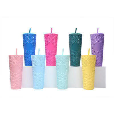 Geniet van je favoriete drankjes onderweg met dit 24 oz / 710 ml Tumbler Cup BPA Free Straw Lid