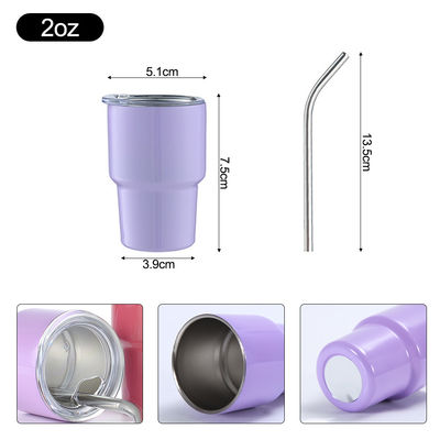 Herbruikbaar Mini Tumbler Shot Glas 304 roestvrij staal met aangepast logo