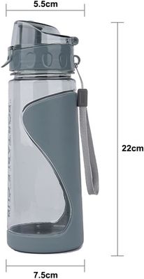 PLASTIC Flip Top 570ml Sportwaterflessen voor volwassenen Draagbare lekvrije en BPA-vrij