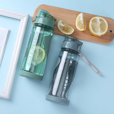 PLASTIC Flip Top 570ml Sportwaterflessen voor volwassenen Draagbare lekvrije en BPA-vrij