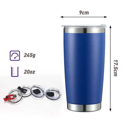 Reisgelegenheid 20oz geïsoleerde koffiebak met aangepaste dubbele wand roestvrij staal