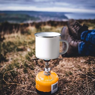 Custom Logo Emaille Camping Coffee Mug Europe Design Stijl met HANDGRIP Accessoires