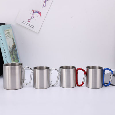 200 ml / 300 ml Kamperen en reizen Roestvrij staal Dubbele wand Carabiner mok met handvat
