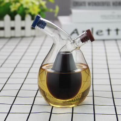 Gemakkelijk glas 2 in 1 scheider olie water saus pot voor de keuken 350ml 100ml capaciteit