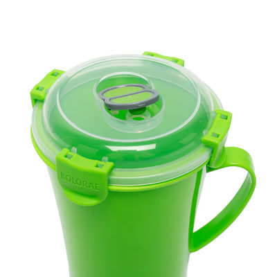 Voedsel op maat BPA-vrije microwave-collectie soep mok met deksel en stoomvrijlaat